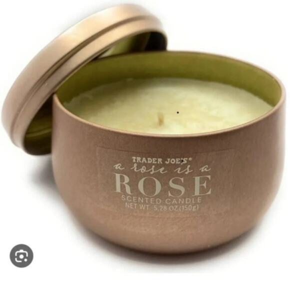 Trader Bay Other - x1 Trader Joe's Rose Scented Candle 5oz Seasonal Spring Mothers Day